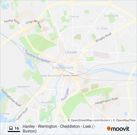 Bus 16 Route Map 16 Route: Schedules, Stops & Maps - Cellarhead (Updated)