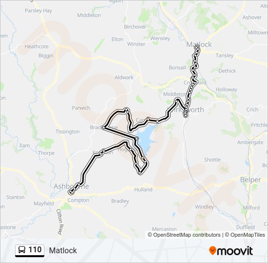 110  Line Map