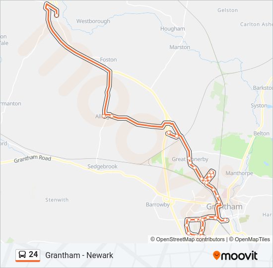 24 Bus Line Map