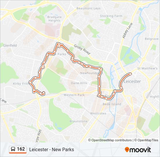 162 Bus Line Map