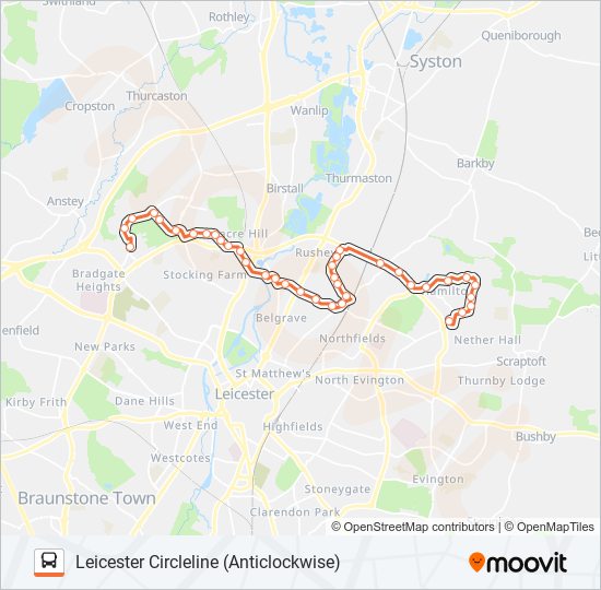 40|CIRCLELINE Bus Line Map