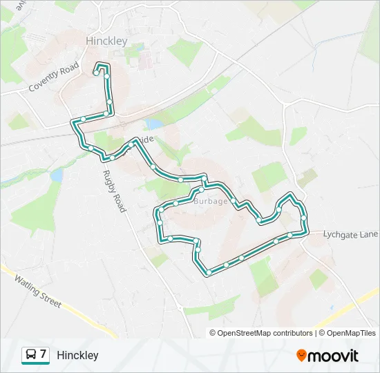 7 Bus Line Map