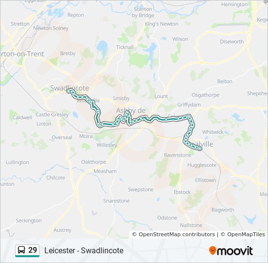 Bus 29 Route Map 29 Route: Schedules, Stops & Maps - Coalville (Updated)