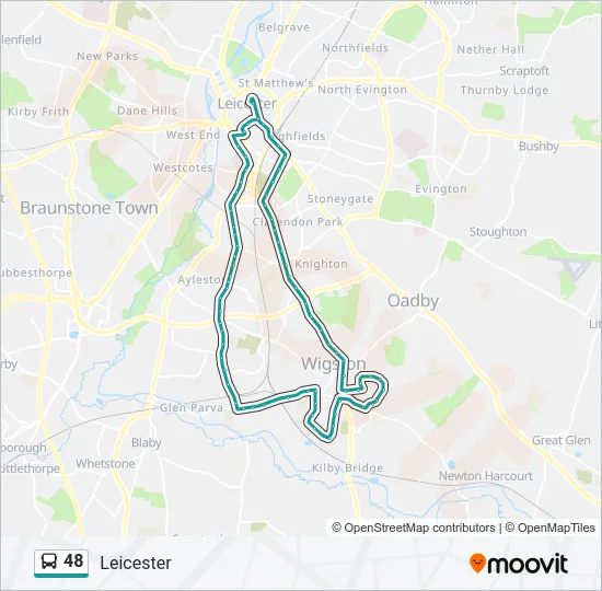 48 Bus Line Map