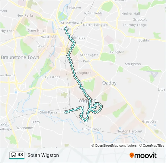 48 Bus Line Map