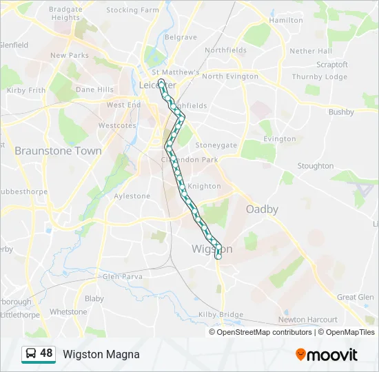48 Bus Line Map