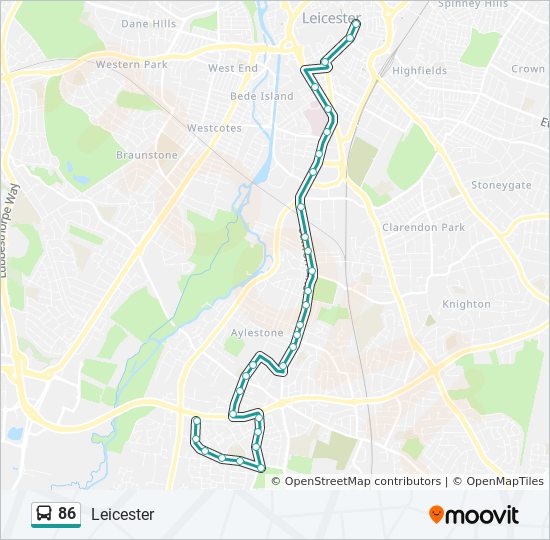 Bus 86 Route Schedule 86 Route: Schedules, Stops & Maps - Leicester (Updated)