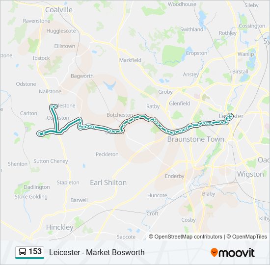 153 Route: Schedules, Stops & Maps - Barlestone (Updated)