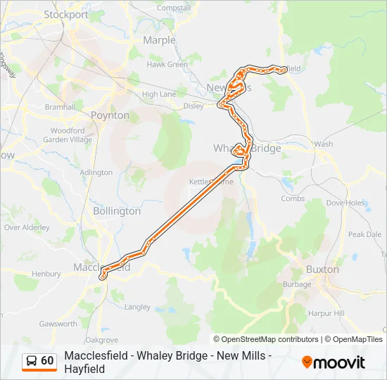 60 Bus Line Map