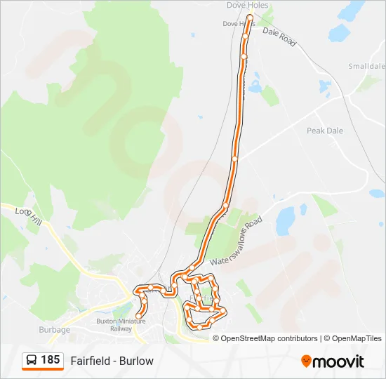 Bus 185 Rute 185 Route: Schedules, Stops & Maps - Dove Holes (Updated)