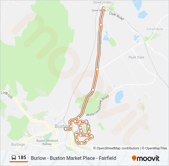 185 Bus Line Map