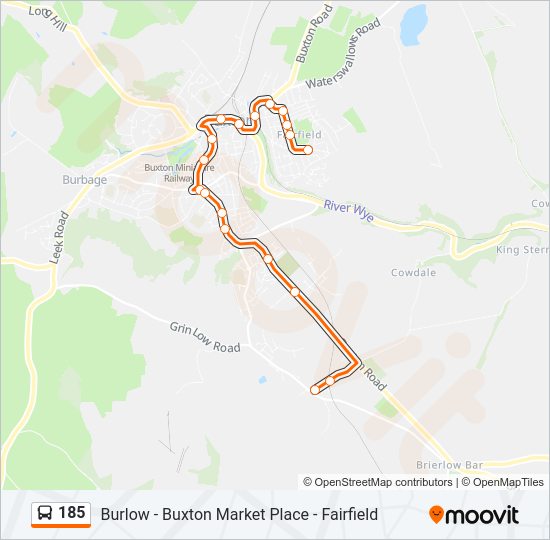 185 Bus Line Map