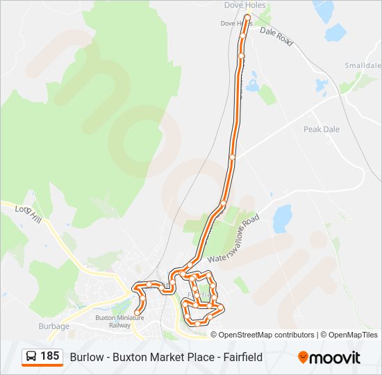185 Bus Line Map