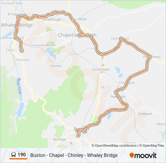 190 Bus Line Map
