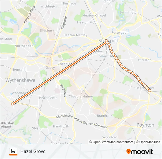 SKYLINE 199 Bus Line Map