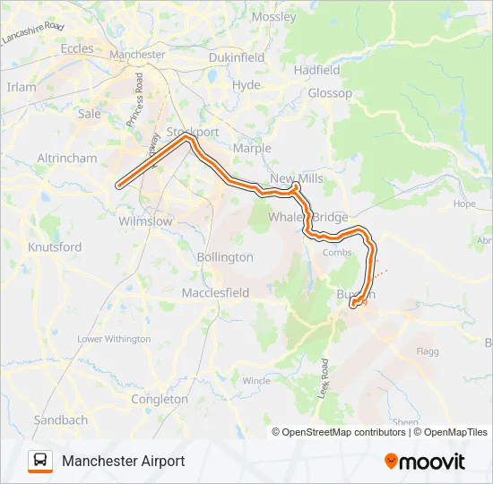 SKYLINE 199 Bus Line Map