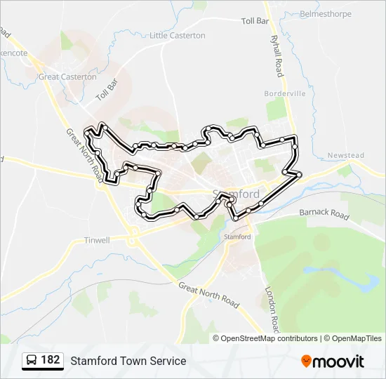 182 Bus Line Map