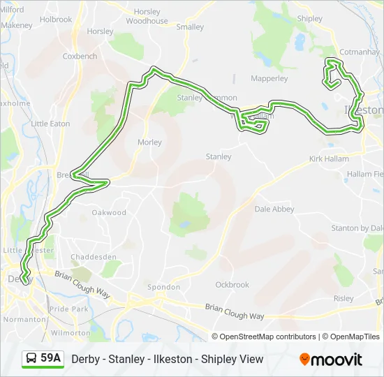 59A Bus Line Map
