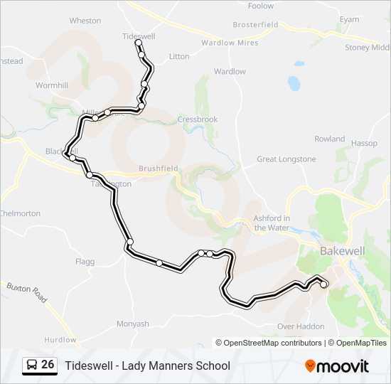 26 Bus Line Map