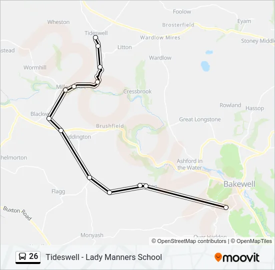 26 Bus Line Map