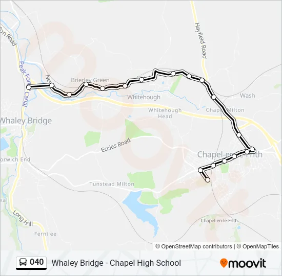 040 Bus Line Map