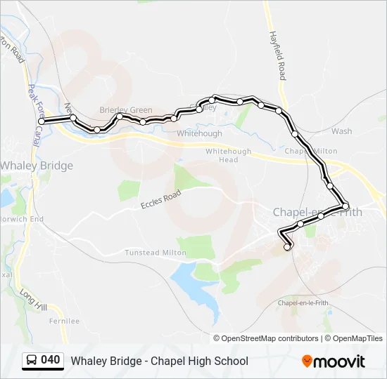 040 Bus Line Map
