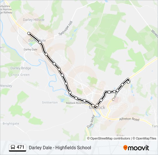 471 Bus Line Map