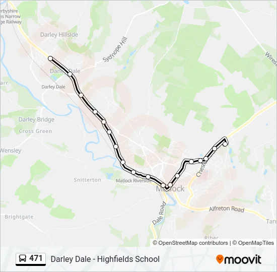 471 Bus Line Map