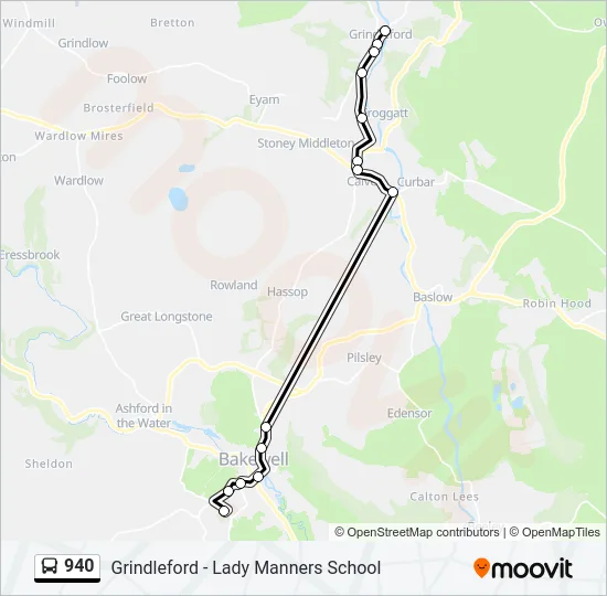940 Bus Line Map