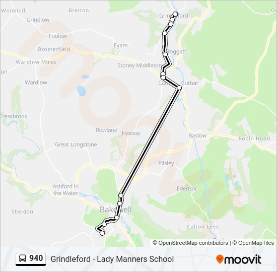 940 Bus Line Map