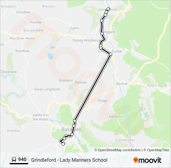 940 Bus Line Map
