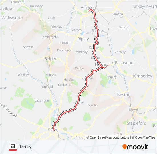 H1 Bus Line Map