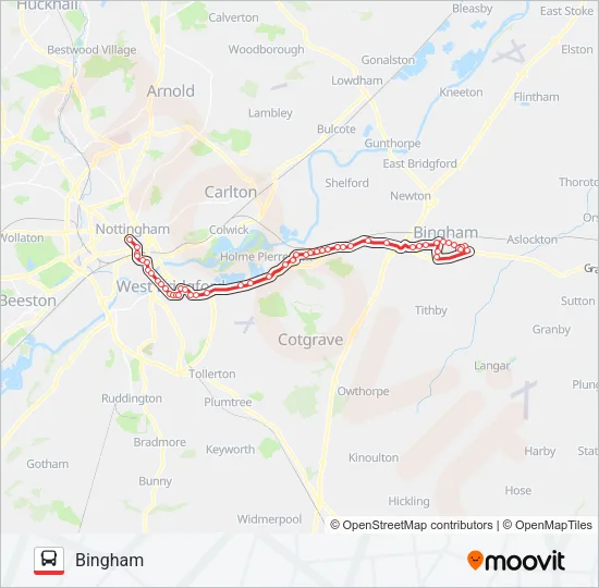 MAINLINE Bus Line Map