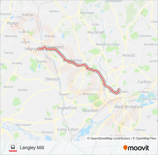 RAINBOW ONE Bus Line Map