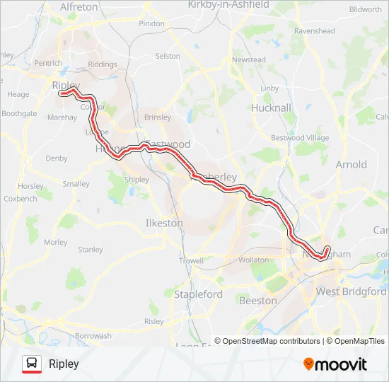 RAINBOW ONE Bus Line Map