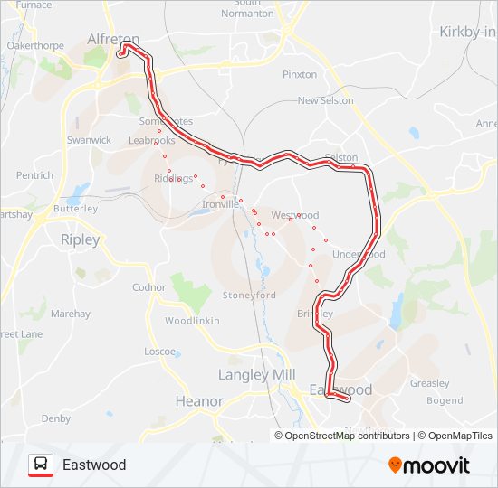 RAINBOW ONE bus Line Map