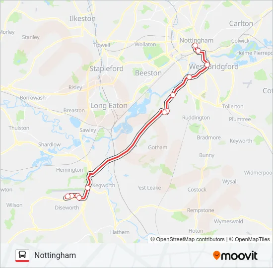 SKYLINK EXPRESS Bus Line Map