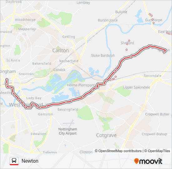 rushcliffe villager Route Schedules, Stops & Maps Newton (Updated)
