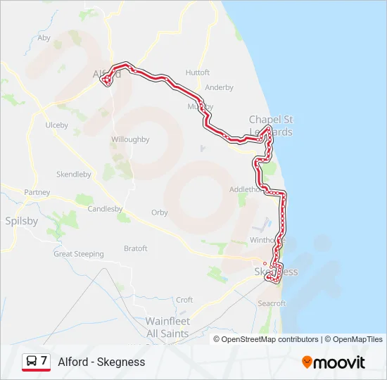 7 Bus Line Map