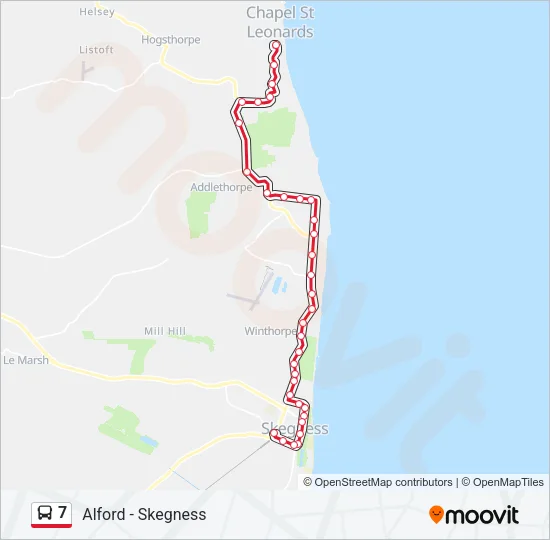 7 Bus Line Map