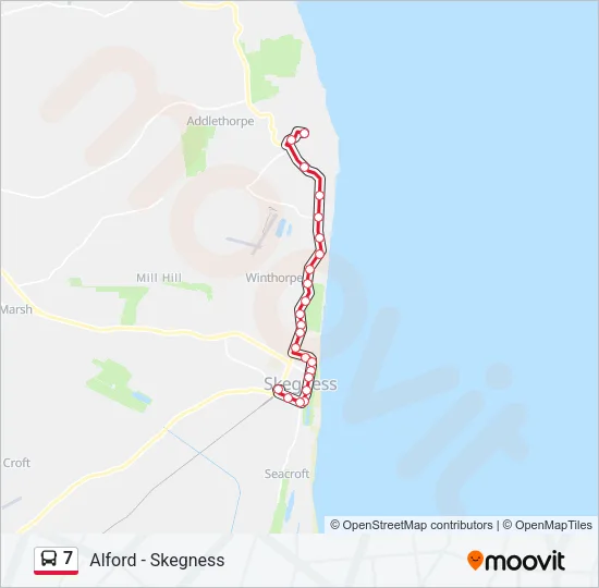 7 Bus Line Map
