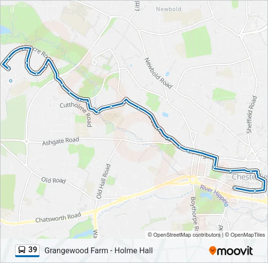 39 Bus Line Map