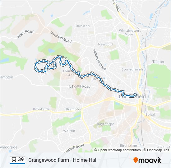 39 Bus Line Map