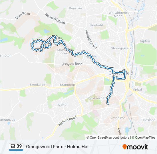 39 Bus Line Map