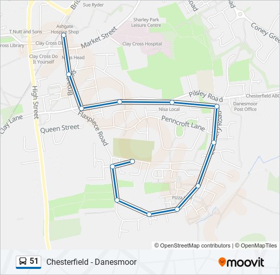 51 Route Schedules Stops Maps Clay Cross Updated 51-route-schedules-stops-maps-clay-cross-updated