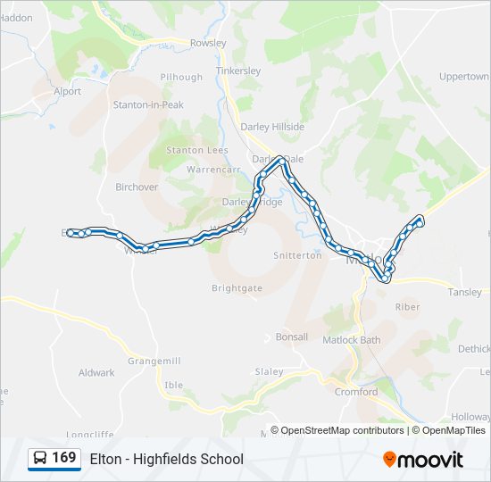 169 Bus Line Map