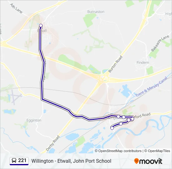 221  Line Map