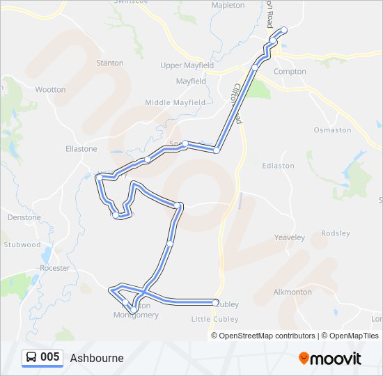 005 Bus Line Map