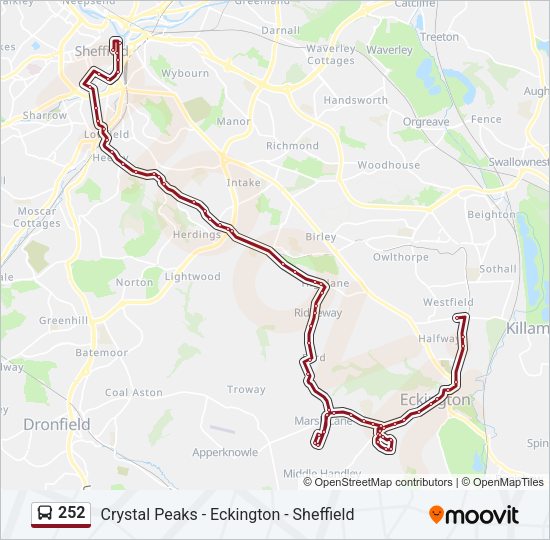 252 Bus Line Map