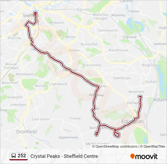 252 Route: Schedules, Stops & Maps - Halfway (Updated)